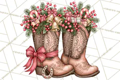 Western Wintertide Christmas Clipart PNG Files Product Image 3