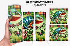 Chameleon Skinny Tumbler 20oz Wrap Design, Animal Tumbler Product Image 1