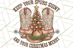Western Wintertide Christmas Clipart PNG Files Product Image 5
