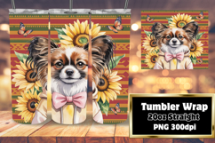 Watercolor Cute Owl Tumbler Wrap 20oz Product Image 1