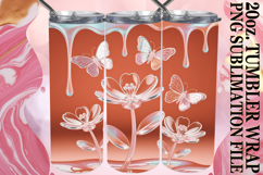 RADIANT DAYS 20oz TUMBLER WRAP, 3D Flowers Product Image 1