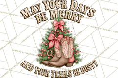 Western Wintertide Christmas Clipart PNG Files Product Image 3