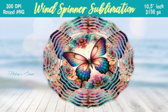 Cute butterfly windspinner |Summer Wind spinner sublimation Product Image 1