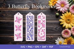 Two Layered Butterfly Bookmarks SVG, Butterfly Papercut SVG Product Image 1