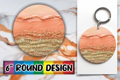 Shimmering Petal Bliss Sublimation : Keychain, Coaster Product Image 1