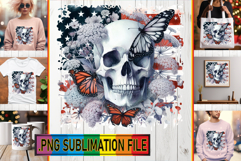 Cheerful TOTE BAG Magic Ideas, Skull USA Product Image 1