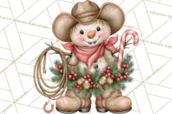 Western Wintertide Christmas Clipart PNG Files Product Image 5