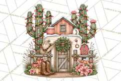 Western Wintertide Christmas Clipart PNG Files Product Image 5
