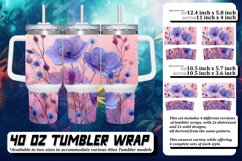 Serene Meadow 40oz Tumbler Sublimation Product Image 1