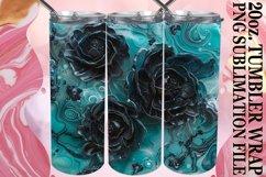 Sublimation Vibrant Petals Tumbler Wrap Design Petal 20oz Product Image 1