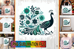 Unique TSHIRT PNG Gift Ideas, Flower Animals Product Image 1