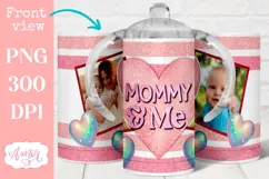 Mommy and Me Photo sippy cup sublimation, 12oz kids tumbler Product Image 1