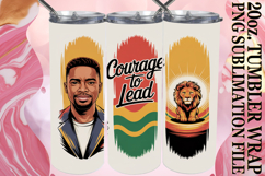 Radiant spirits 20oz tumbler wrap, Juneteenth Product Image 1