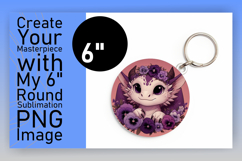 Stylish Circle Design for Keychains , Dragon Product Image 1