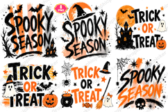 Stripes Halloween Spooky Season PNG, Trending Halloween PNG Product Image 1