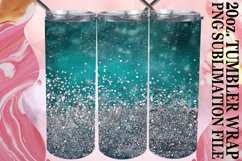 Glamorous Floral Leopard Tumbler Wrap: Sublimation - 20oz Product Image 1