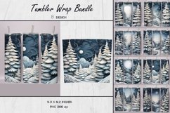 Christmas 3d Tumbler Wrap, Christmas tree 3d sublimation Product Image 1