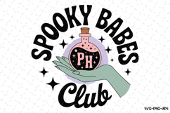 Spooky Babes Club Svg | Halloween Svg | Svg Cut Files Product Image 1