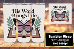 20oz Tumbler Design for Sublimation , Religious Product Image 1