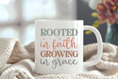 Christian Quote SVG - Faith Saying | Rooted In Faith Product Image 4