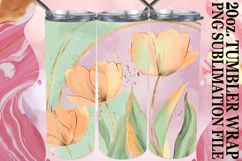 Vibrant Mornings 20oz tumbler wrap, Rainbow Product Image 1