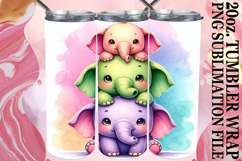 Joyful heart 20oz tumbler wrap, Cute Animals Product Image 1