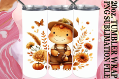 ENCHANTED GIFT 20oz TUMBLER WRAP, Cute Dino Product Image 1