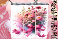 Joyful vibes 20oz tumbler wrap, Flowers Product Image 1