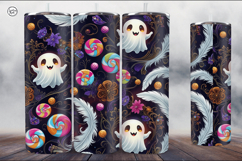 4 Ghost Tumbler Wrap Sublimations, 20 oz Product Image 3