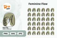 Feminine Flow Monogram Product Image 1