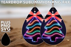 Joyful Teardrop EARRINGS Design, Neon Xmas Product Image 1