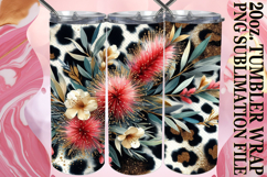 Vibrant Journeys 20oz tumbler wrap, Leopard Prints Product Image 1