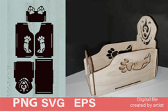 Digital file, dog food bag organizer, carved organizer EPS Product Image 1