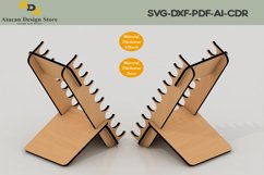 Pen Display Holder / Pencil Stand / Desk organiser Laser Cut Product Image 2