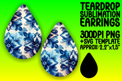 Elegant Teardrop Design for DIY , Watercolor Patter Product Image 1