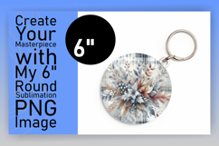 Trendy Circle Design Sublimation Artwork , Autumn Flower Product Image 1