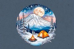 Winter Night. PNG sublimation Product Image 2