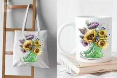 Flowers&sneakers PNG sublimation Product Image 3