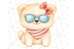 Patriotic Dogs Clipart, Cute 4th of July Puppies PNG Product Image 3