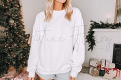 White Christmas Sweatshirt Mockup Product Image 3