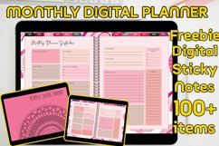 12 Monthly Digital Planner with Hyperlinks each pages Product Image 1