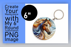 Chic Keychain Circle PNG Sublimation , Animals Product Image 1