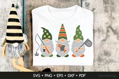 Fishing Gnomes SVG Cut Files, Gnomes Fishermen SVG Product Image 1