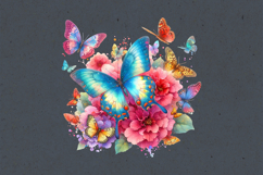 Watercolor Butterflies sublimation print design PNG Product Image 2
