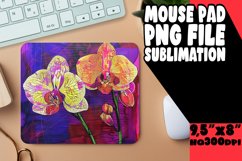 Vibrant Flower Mouse Pad Sublimation PNG Product Image 1