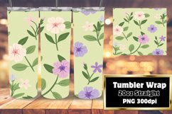 Watercolor Boho Bloom Haven Tumbler Wrap Product Image 1
