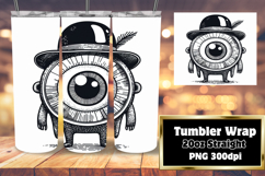 FRESH 20oz Tumbler PNG Design , Monster Product Image 1