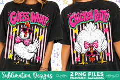 Guess What Chicken Butt PNG , Funny Preppy Sublimation Product Image 1