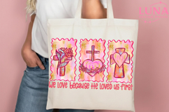 We Love Because He Loved Us First Png, , Christian valentine Product Image 4