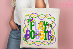 Play Boosie PNG,Mardi Gras Typography,Play Boosie Design Product Image 5